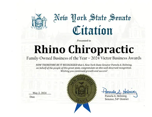 New York State Senate Citation Family-Owned Business Of The Year 2024